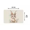Haas - Dier - Bohemian - Pastel kleuren Placemat vinyl groot -specs