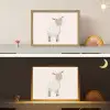 Schaap - Boerderij dier - Dieren Light Box met batterij (Wandlamp kind) middel -sfeer3_kind