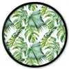 Bohemian - Bladeren - Bloemen - Tropisch Fotolijst rond zonder passe partout klein -3d
