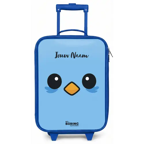 Kawai - Vogel - Blauw Kinderkoffer - Blauw klein -zz3dotto