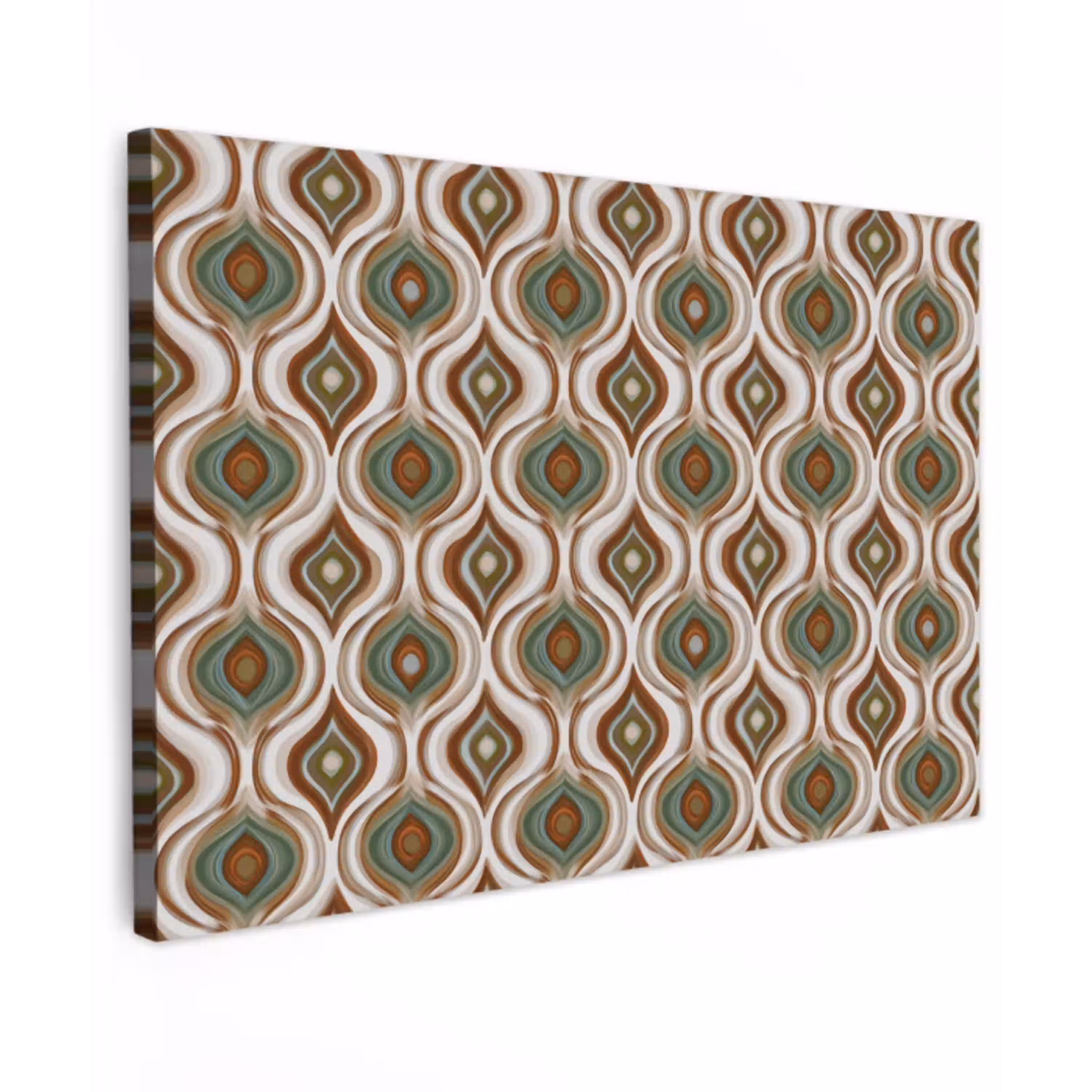 Motief - Patroon - Kleurrijk Tuinposter op houten frame 2 cm dik klein 845 -3d