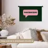 Tekstwolk - BLAH BLAH BLAH - Roze Wandkleed katoen klein -sfeer1