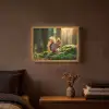 Eekhoorn - Nootje - Gras Light Box met batterij (Wandlamp) middel -sfeer4
