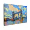 Schilderij - Londen - Brug - Olieverf canvas 2cm klein -z3d
