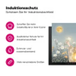 Aziatisch - Vrouw - Kimono Inductie beschermer vinyl 3mm klein -zzzzzzz-lf-ups