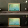 Bootje - Water - Bladeren - Bloesems Light Box met kabel (Tafellamp) klein -sfeer3