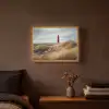 Duinen - Vuurtoren - Rood - Lucht Light Box met batterij (Wandlamp) middel -sfeer4