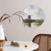 Molen - Willem Roelofs - Oude meesters - Kunst Wandcirkel kunststof plaat 5mm dik klein -sfeer4