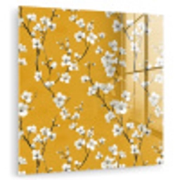 Bloesemtak - Aquarel - Geel plexiglas 5mm klein 11 -zzzproduct_nieuw
