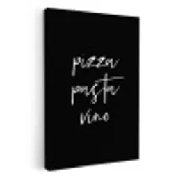 Zwierig Italiaans Trio KitchenYeah - Keuken - Canvas klein -3d