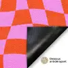 Blokken - Roze - Rood - Patroon Deurmat klein 898 -antislip_FR