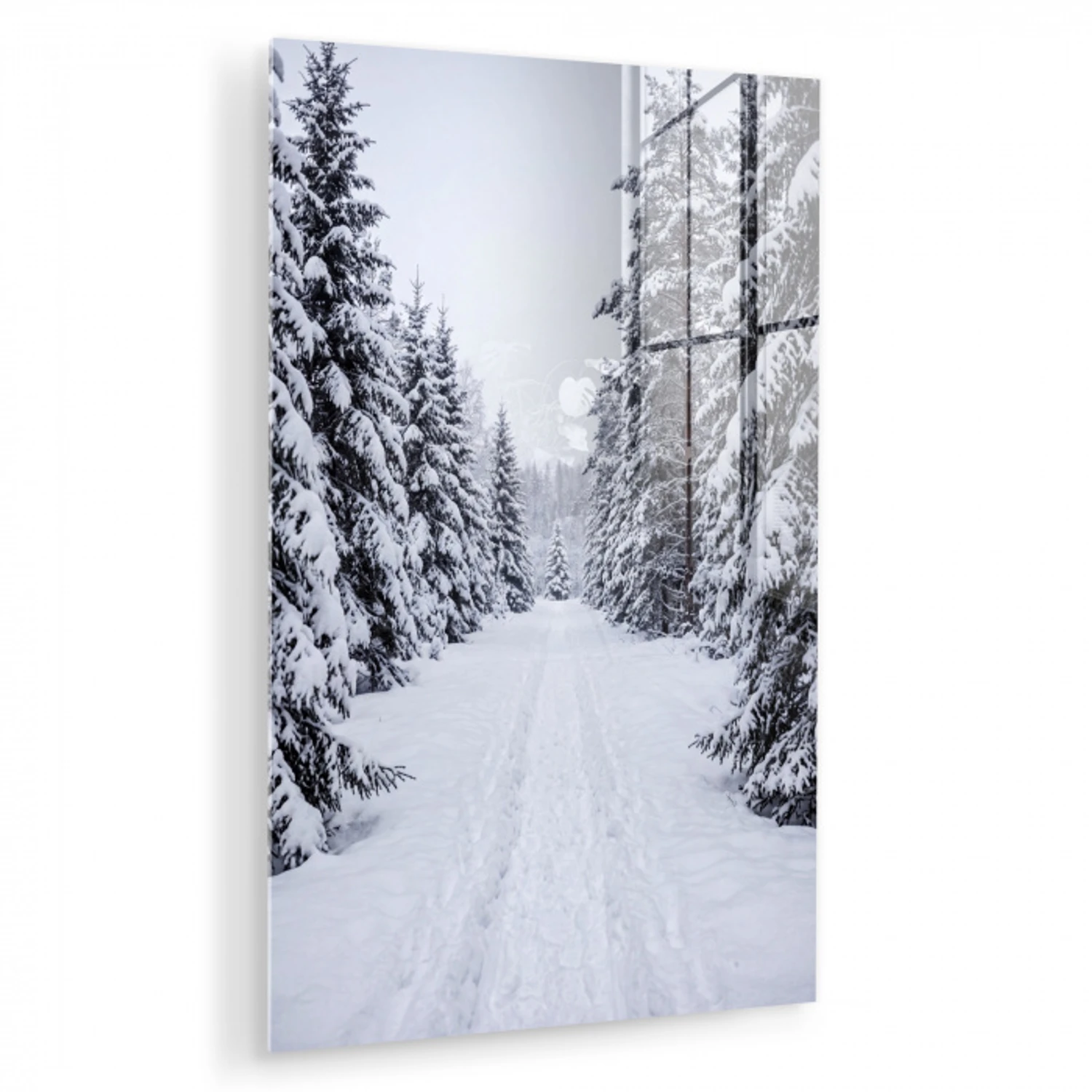 Bos - Winter - Sneeuw - Pad - Natuur plexiglas 5mm klein -zzzproduct_nieuw