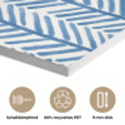 Patroon - Streep - Blauw PET vilt klein 837 -closeup_DE