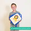 Leeuw - Manen - Kleurrijk Kinderrugzak - Blauw middel -sfeer1_NL