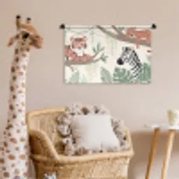 Jungle - Rustiek - Pastel Wandkleed katoen klein -wsfeer5_kind