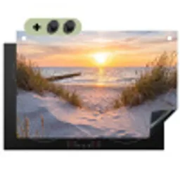 Strand - Zonsondergang - Natuur - Landschap Inductie beschemer met haakjes klein -3d