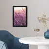 Lavendel - Paars - Zonlicht fotolijst zwart zonder passe partout klein -sfeer4