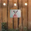 Zonnebril - Roze - Geit - Horen tuinposter los doek klein -sfeer1