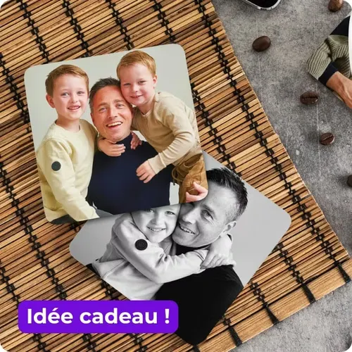 Dessous de verre personnalisé. Idée cadeau !
