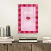 Kiss - Roze - Frans - Valentijn plexiglas 5mm klein -sfeer1