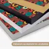 Bruin - Retro - Disco - Patroon Textielframe zwart klein 947 -USP_kleurenNL