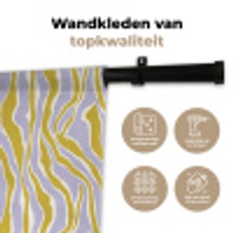 Zebra - Modern - Meerkleurig Wandkleed katoen klein 269 -sfeer2