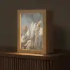 Gedroogde Veldbloemen - Grijs - Beton Light Box met kabel (Tafellamp) klein -z3d_website