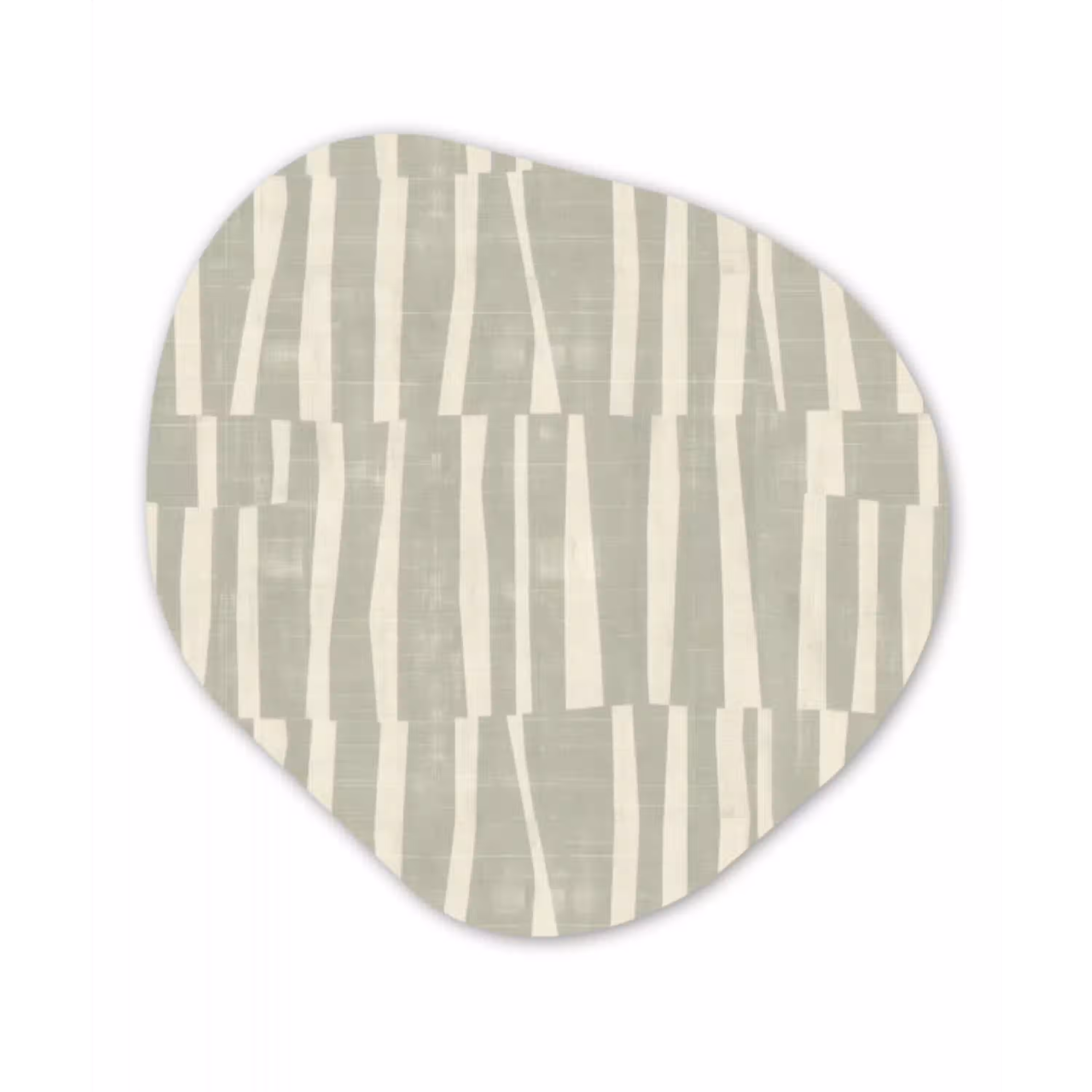 Saliegroen - Strepen - Geometrisch - Textuur - Patroon Wandcirkel Organisch Forex 3mm klein 629 -3d