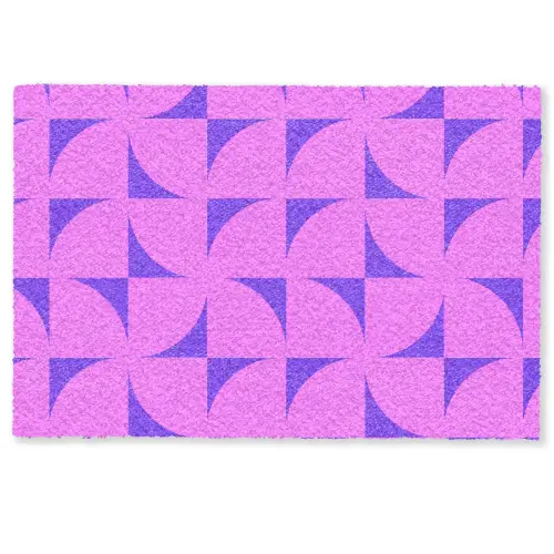 Kwadranten - Paars - Roze - Vierkanten Deurmat klein 898 -zkaufland3d
