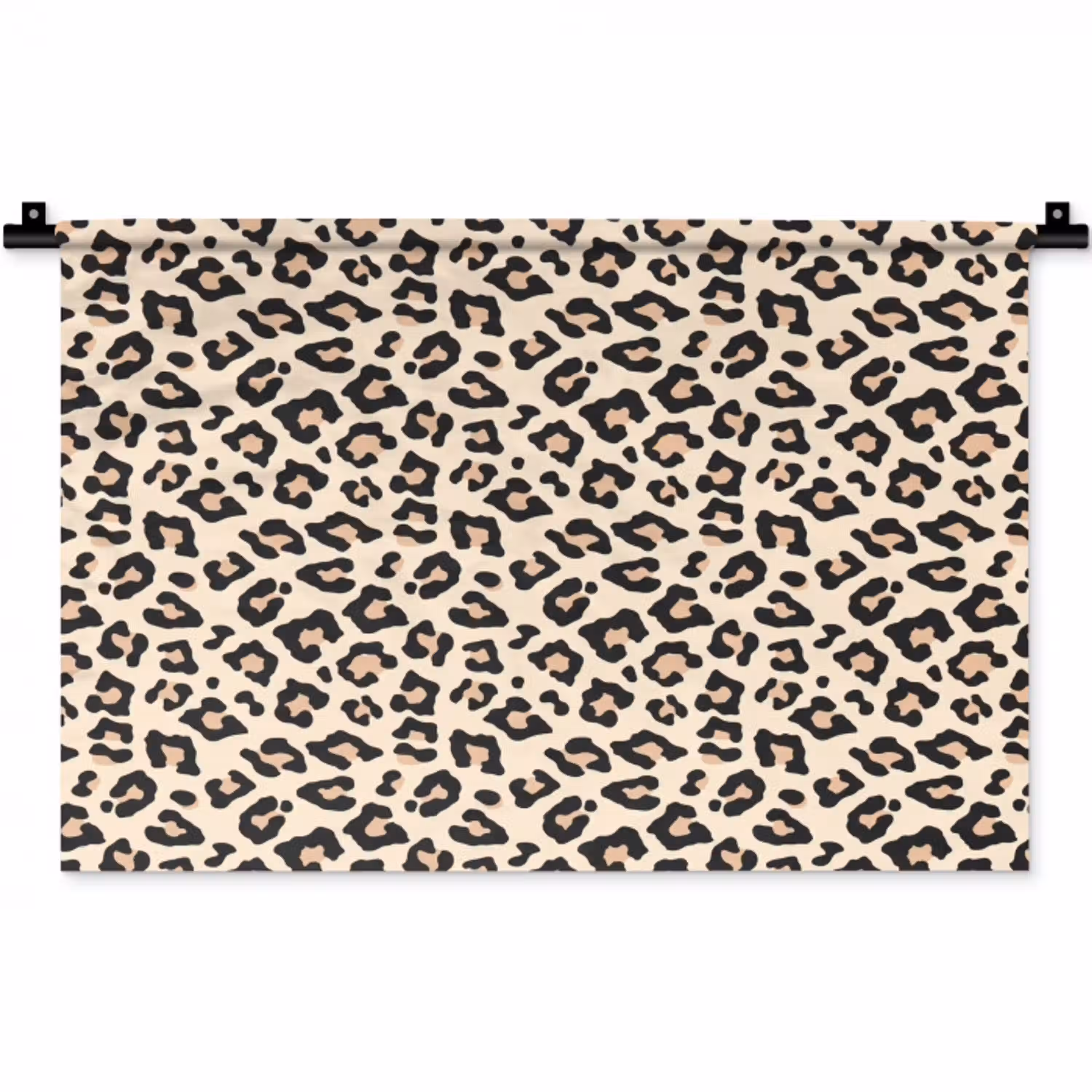 Panterprint - Patroon - Bruin Wandkleed katoen klein 269 -zz3d