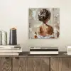 Vrouw - Verf - Abstract - Beige - Modern plexiglas 5mm klein -sfeer1