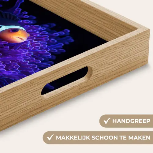 Koraal - Vis - Oranje - Zee Dienblad Rechthoek middel -USP_HandgreepNL