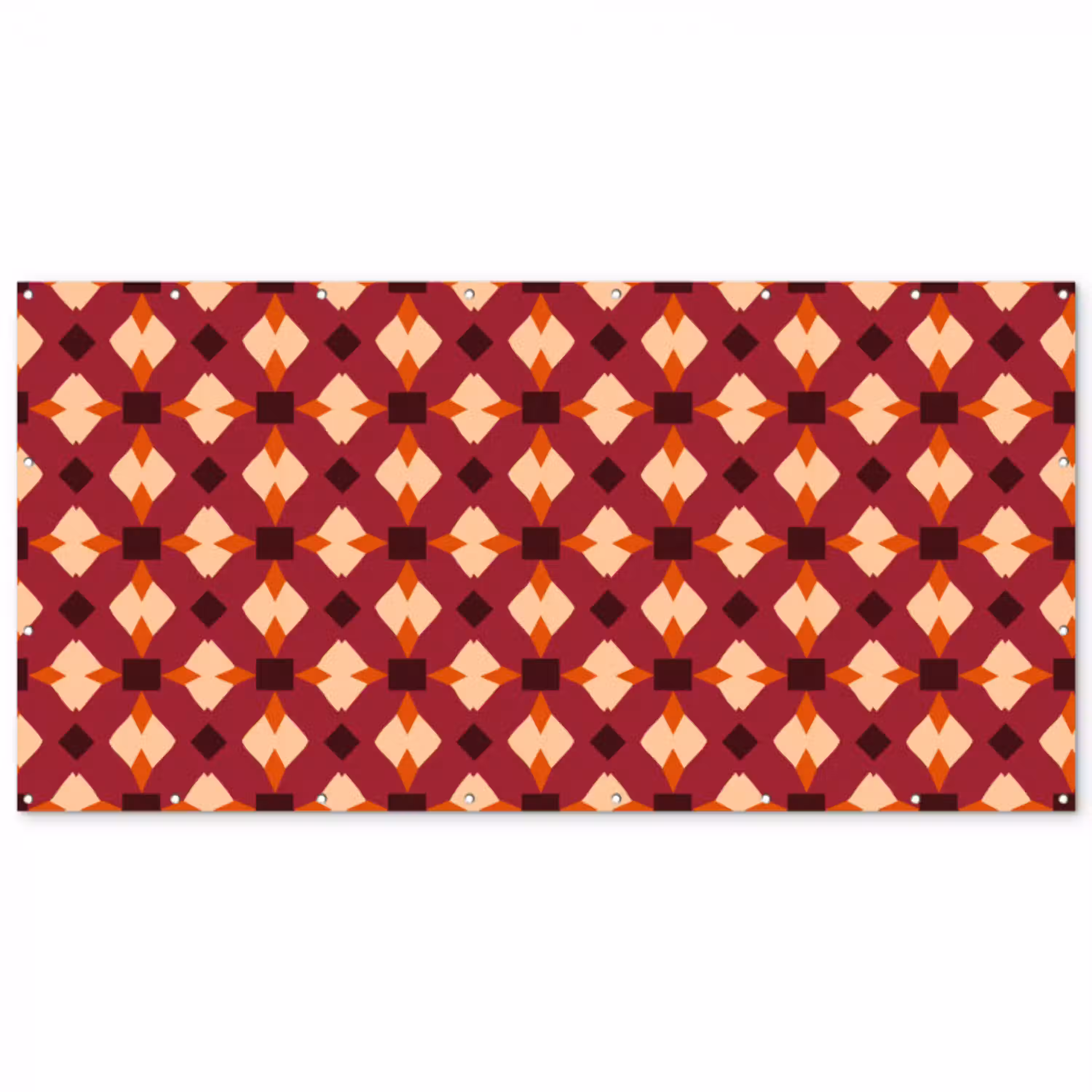 Retro - Patroon - Kleurrijk Balkonbeschermer Duitsland klein 596 -zz_3d