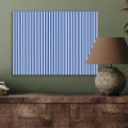 Klassiek - Strepen - Blauw PET vilt klein 837 -sfeer2