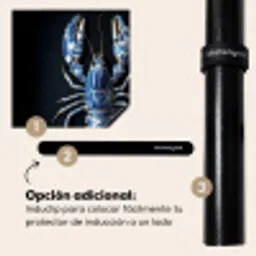 Kreeft - Delftsblauw - Schild - Stoer Inductie beschermer vinyl 3mm middel -zzzzzzz-induclip_ES