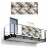 Geometrisch - Motief - Aardetinten Balkonbeschermer Duitsland klein 596 -3d