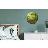 Zon - Bos - boom - Natuur - Herfst Wandcirkel aluminium klein -slaapkamer