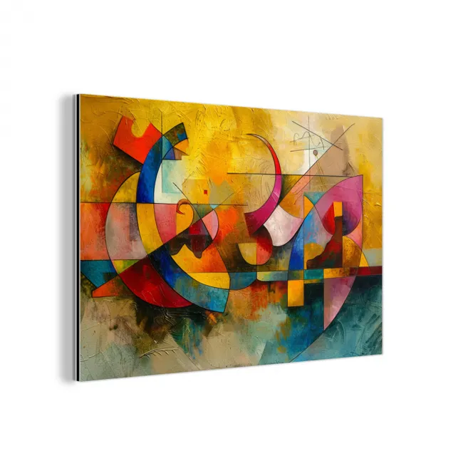 Kunst - Abstract - Modern aluminium wit klein -3d