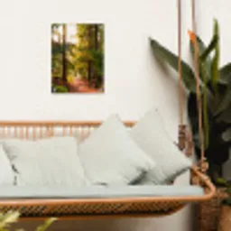 Mossig bospad tuinposter los doek klein -sfeer7