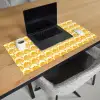 Patroon - Motief - Geel Muismat XXL klein 681 -sfeer1