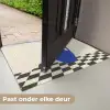 Vaas - Blauw - Geblokt - Modern Deurmat klein -USP_NL