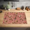 Klassiek - Botanisch - Roze Inductie beschermer vinyl 3mm klein 276 -sfeer5