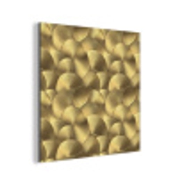 Modern - Cirkel - Goud aluminium wit klein 46 -3d