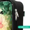 Kat - Vlinder - Bloemen Kinderkoffer - Zwart klein -rits_NL