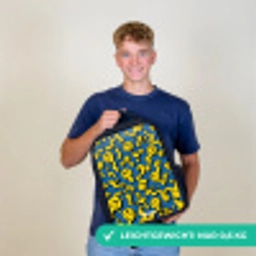Smiley - Blauw - Geel Rugzak - Zwart middel -sfeer7_DE