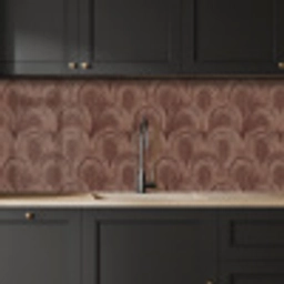 Ritmisch - Effect - Bruin keuken achterwand 2 middel 871 -sfeer1