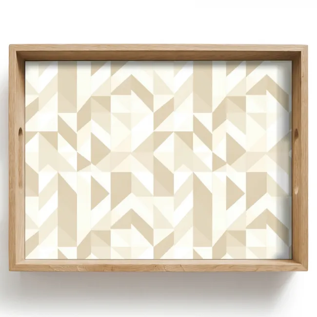 Tray - Modern - Abstract - Beige
