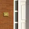 Okergeel - Traditioneel Naambord Rechthoek middel -sfeer3-rechthoek-S