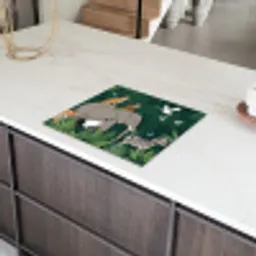 Tropisch - Jungle -  Groen Inductie beschermer vinyl 3mm middel -sfeer8