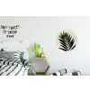 Palmblad - Donkere bladen - Subtiel Wandcirkel aluminium klein -kinderkamer